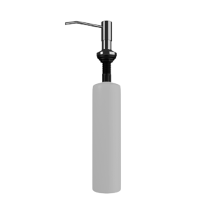 Dosador Detergente Embutir Bancada Pia Redondo Inox Polido 304 - 500ml - Kazalinda