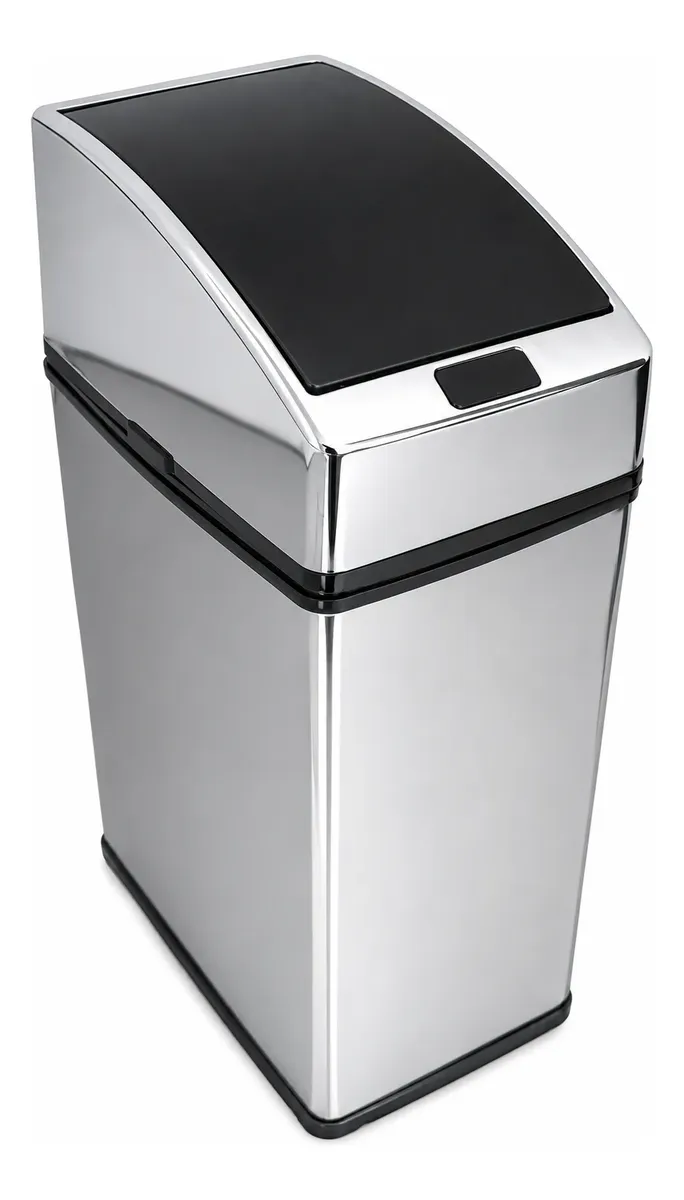 Lixeira Quadrada Automática Inox Com Sensor 3 Litros Kazalinda 1 Lixeira Quadrada Automática Inox Com Sensor 3 Litros Kazalinda