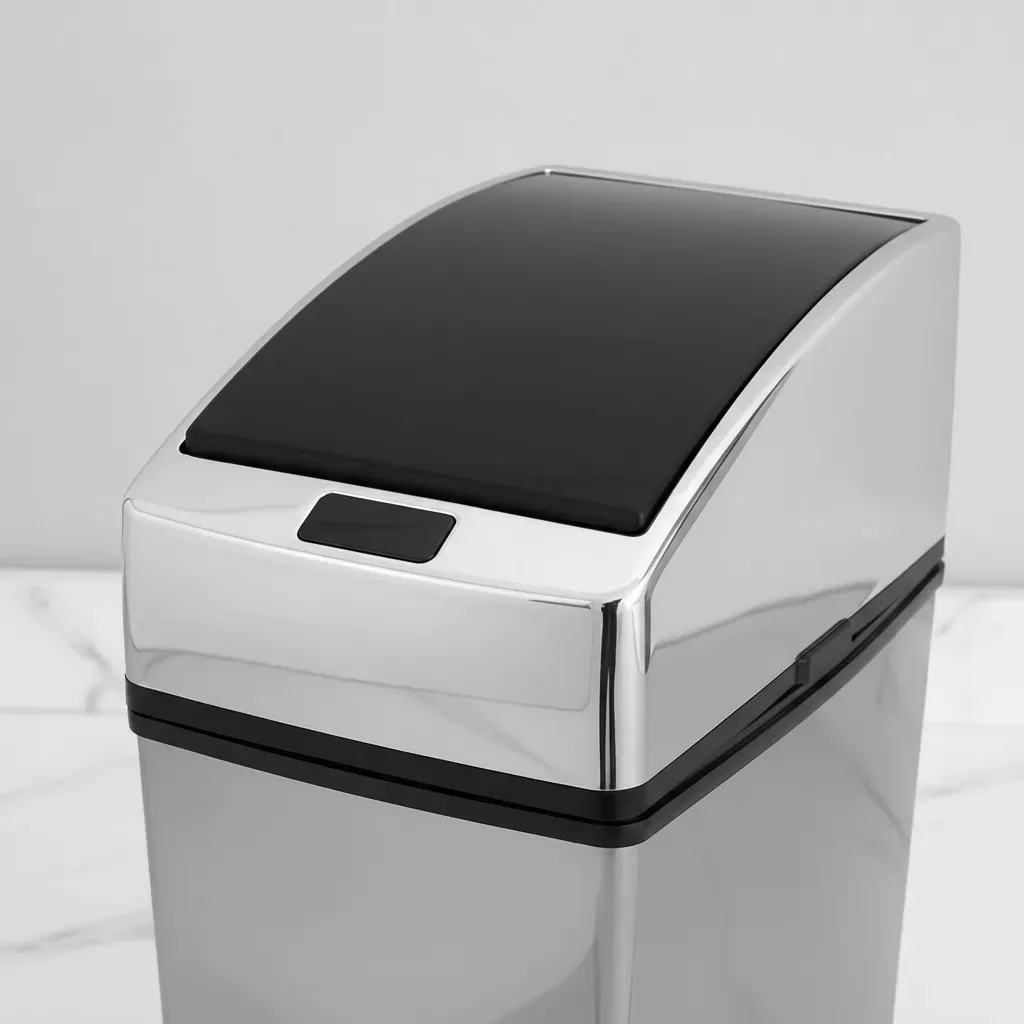 Lixeira Quadrada Automática Inox Com Sensor 3 Litros Kazalinda 3 Lixeira Quadrada Automática Inox Com Sensor 3 Litros Kazalinda
