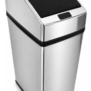 Lixeira Quadrada Automática Inox Com Sensor 6 Litros Kazalinda