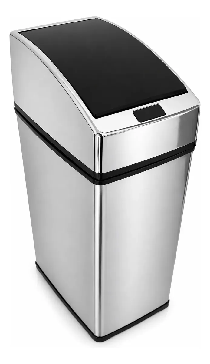 Lixeira Quadrada Automática Inox com Sensor 6 Litros Kazalinda 1 Lixeira Quadrada Automática Inox Com Sensor 6 Litros Kazalinda