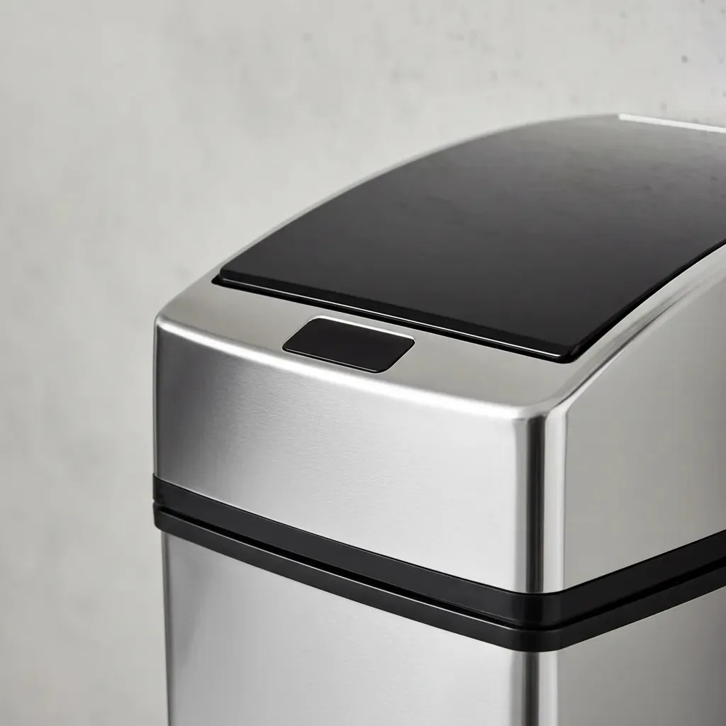 Lixeira Quadrada Automática Inox com Sensor 6 Litros Kazalinda 8 Lixeira Quadrada Automática Inox Com Sensor 6 Litros Kazalinda