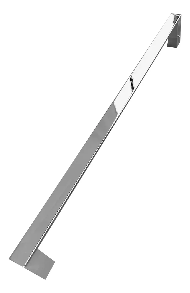Toalheiro Latão Banheiro 45cm Slim Trend Metais 2 Toalheiro Slim 45cm TrendMetais TM176203 cromado polido em liga de cobre para banheiro e lavabo