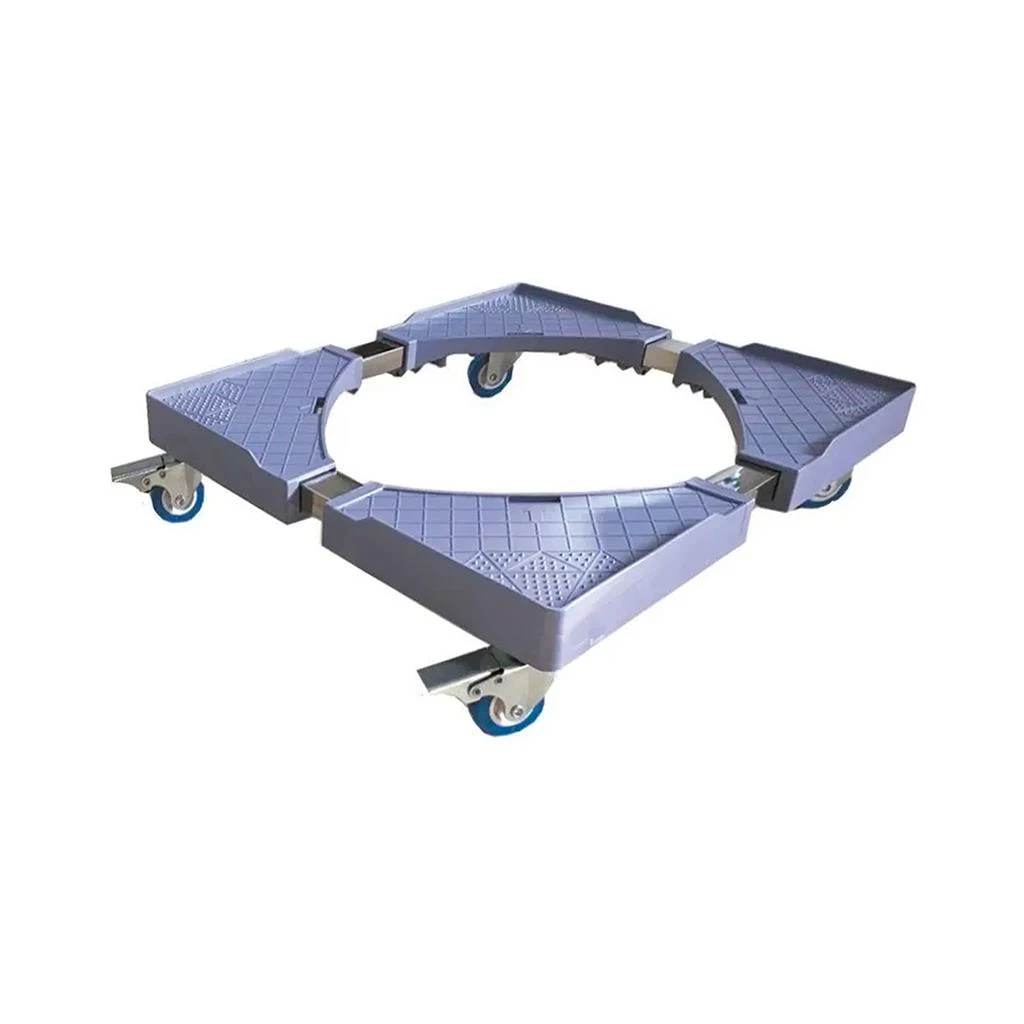 Suporte Giratório Azul para Eletrodomésticos Gira Fácil Kazalinda com capacidade de 500kg, estrutura em aço inox e rodízios universais de borracha com trava Suporte Giratório Azul para Eletrodomésticos Gira Fácil Kazalinda com capacidade de 500kg, estrutura em aço inox e rodízios universais de borracha com trava