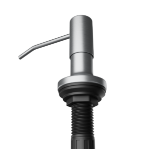 Dosador Detergente Embutir Bancada Pia Redondo Inox Escovado 304 - 500ml - Kazalinda