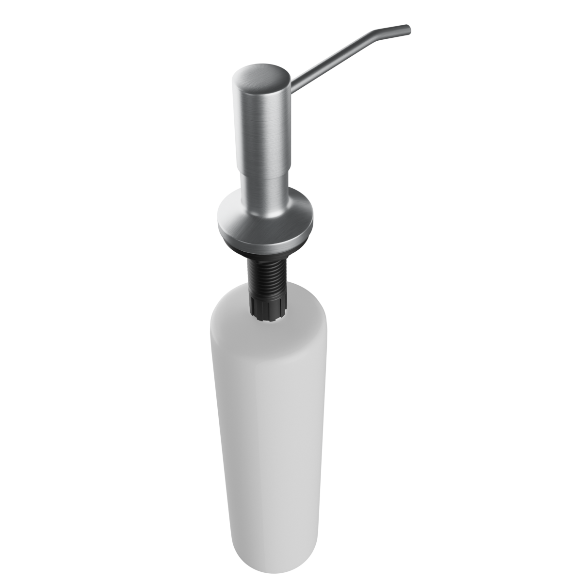 Dosador Detergente Embutir Bancada Pia Redondo Inox Escovado 304 - 500ml - Kazalinda Dosador Detergente Embutir Bancada Pia Redondo Inox Escovado 304 - 500ml - Kazalinda