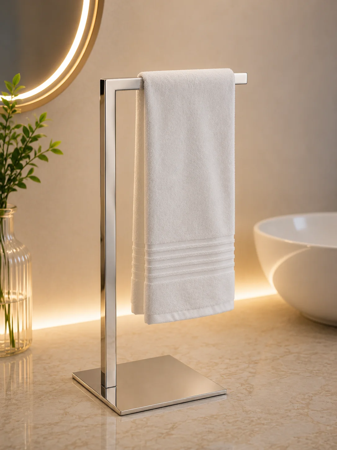 Toalheiro de Bancada Lavabo Quadrado Inox 304 Polido Premium – Kazalinda Toalheiro de Bancada Lavabo Quadrado Inox 304 Polido Premium – Kazalinda