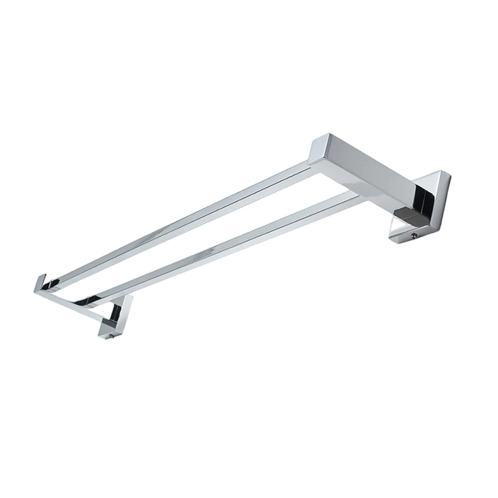 Toalheiro Duplo Quadrado 60cm TrendMetais TM176401 3 Toalheiro Duplo Quadrado 60cm TrendMetais TM176401