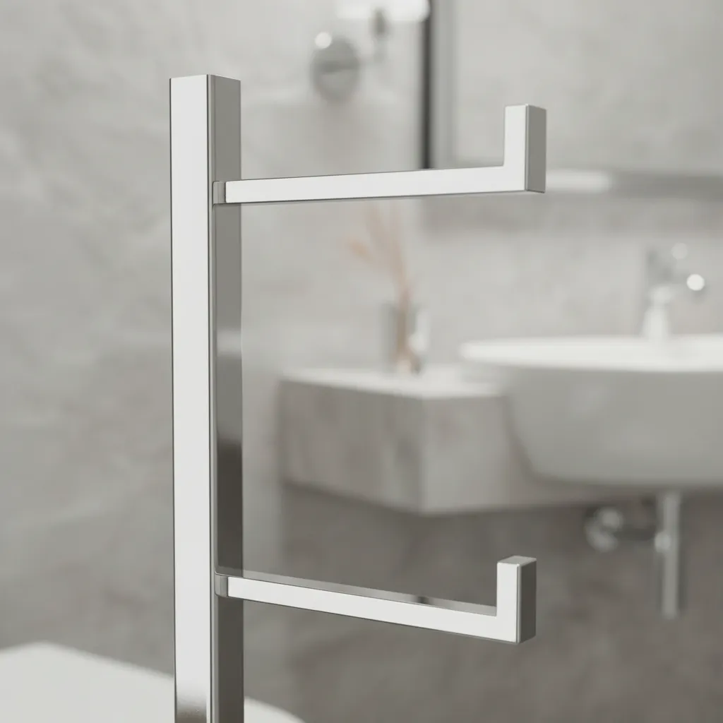 Papeleira Quadrada de Chão em Inox 304 Polido Brilhante Porta Papel Higiênico Premium - Kazalinda Papeleira Quadrada de Chão em Inox 304 Polido Brilhante Porta Papel Higiênico Premium - Kazalinda