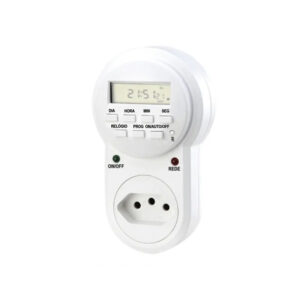 Timer Digital Bivolt Automatico Kazalinda com Contagem Regressiva e 20 Programacoes