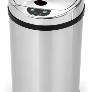 Lixeira Automática Inox 12 Lts Premium Sensor Banheiro Kazalinda