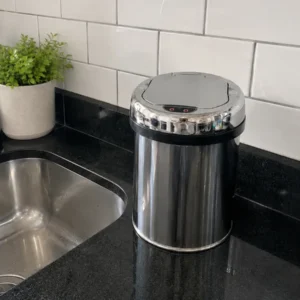 Lixeira Automática Premium com Sensor em Inox – 3 Litros