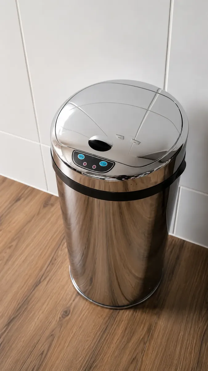 Lixeira Automática Premium Redonda Inox 30 Litros Kazalinda 7