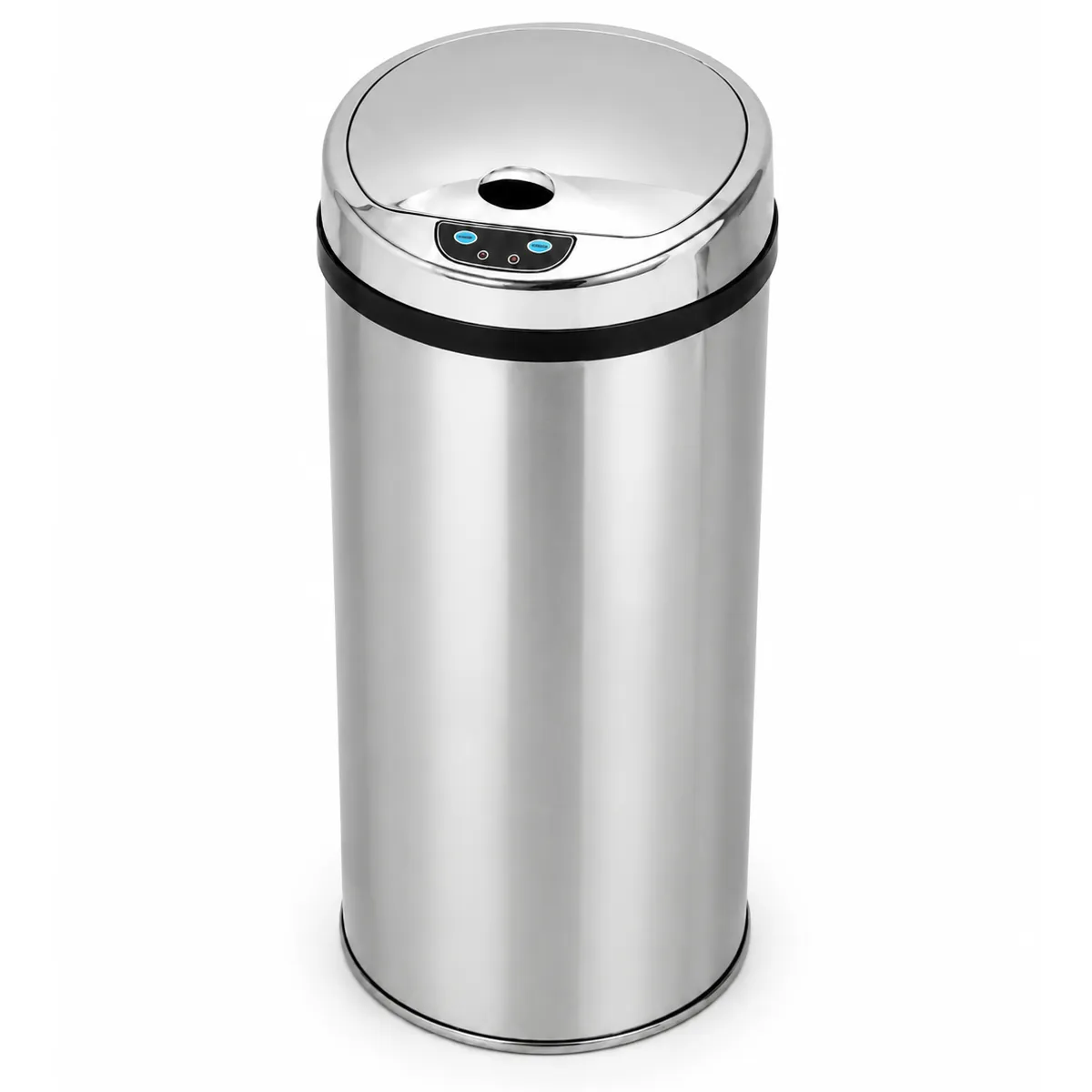 Lixeira Automática Premium Redonda Inox 42 Litros Kazalinda Lixeira Automática Premium Redonda Inox 42 Litros Kazalinda
