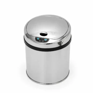 Lixeira Automática Premium com Sensor em Inox – 6 Litros