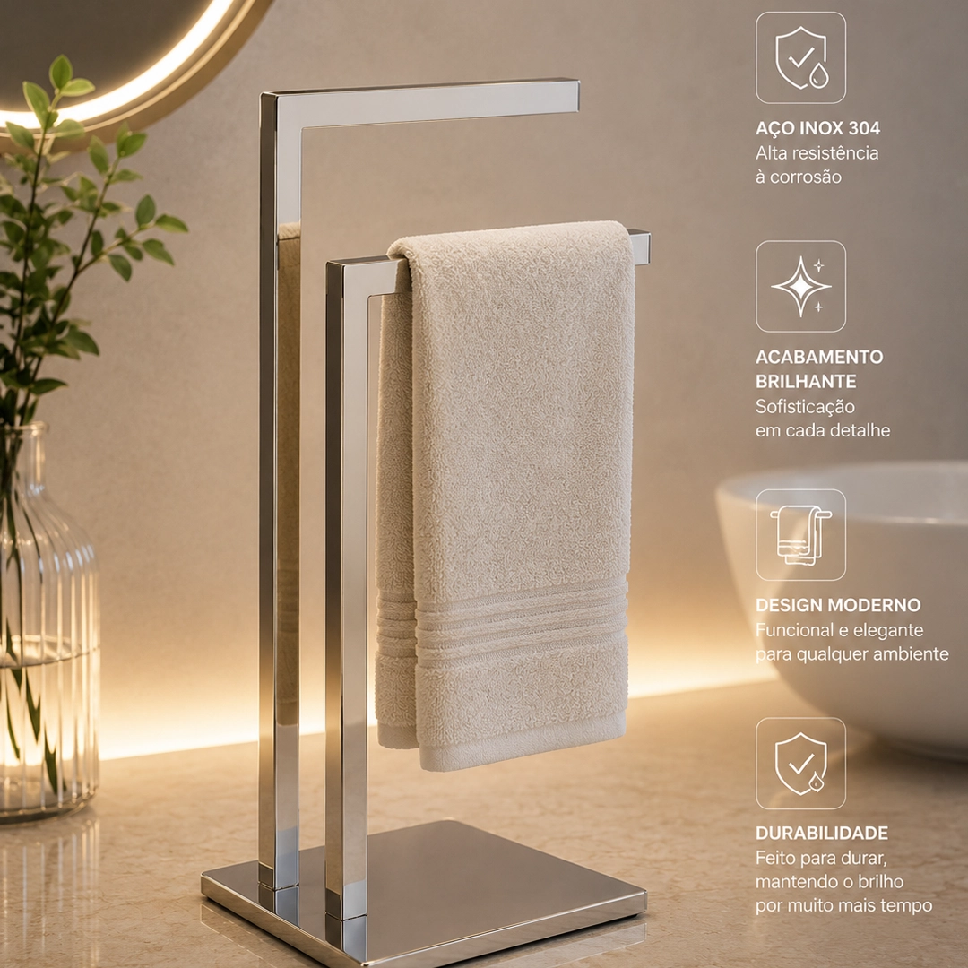 Porta-toalhas-de-pia-duplo-inox-304-polido-brilhante-Kazalinda-2 Porta Toalhas de Pia Duplo Inox Polido 304 – Kazalinda | Toalheiro Lavabo Premium