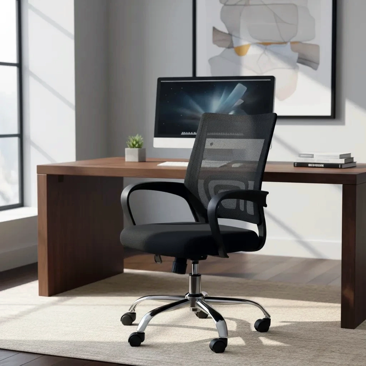Cadeira Office Escritório Rodízio Tres Comfort Kazalinda 7 Cadeira office escritório rodízio Tres Comfort Kazalinda poliuretano premium