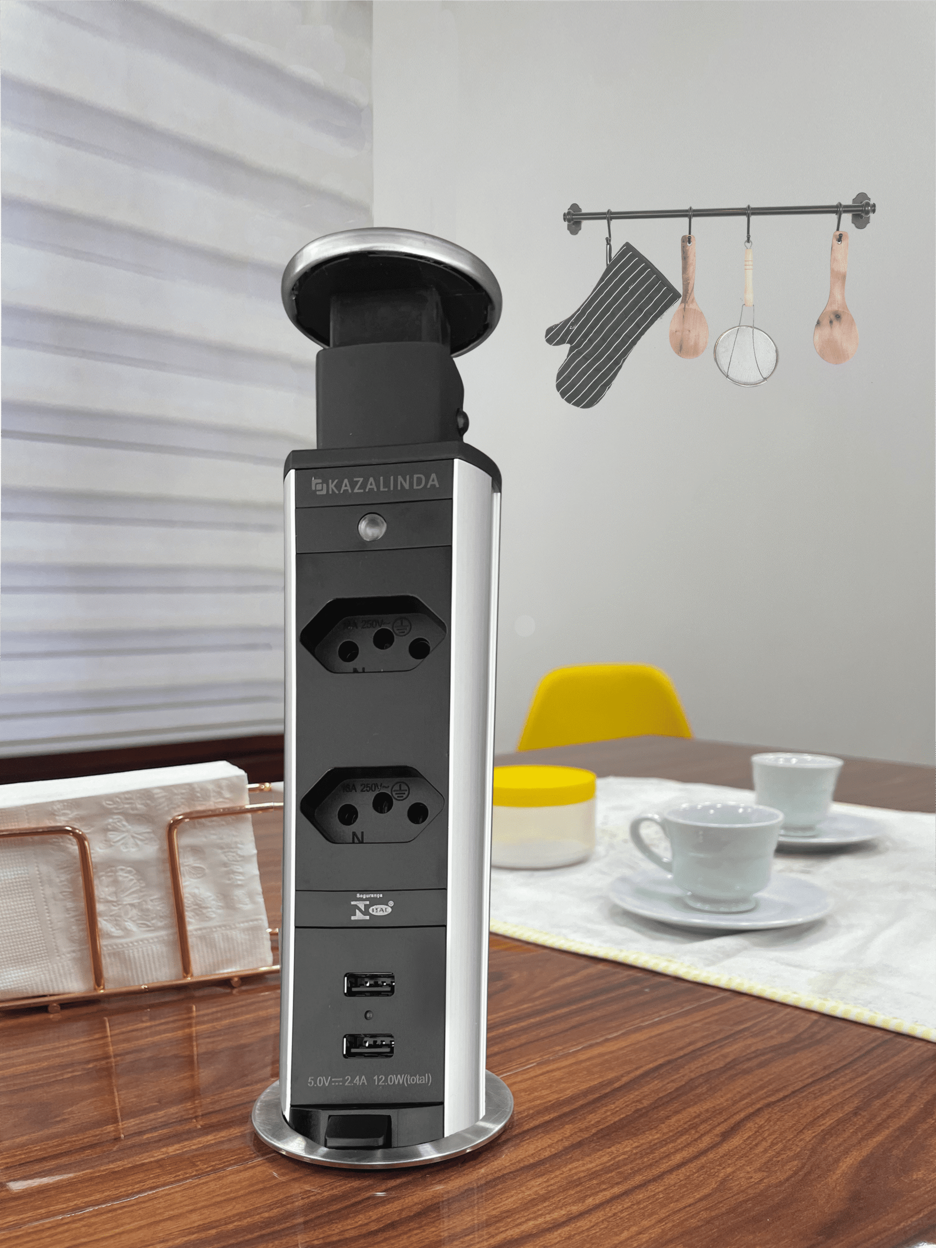 Torre de tomadas kazalinda - 2 tomadas e 2 usb (4)