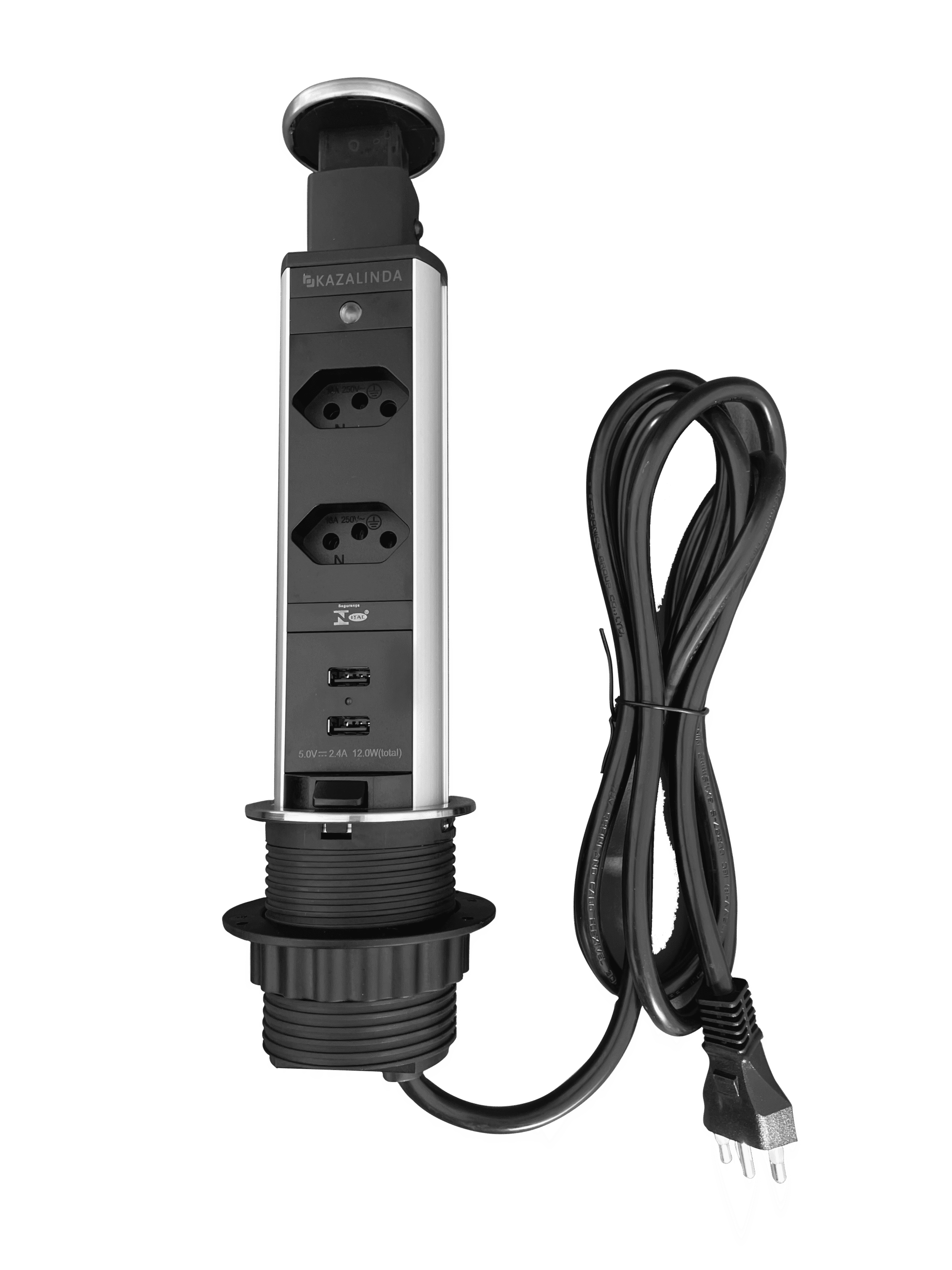Torre de tomadas kazalinda - 2 tomadas e 2 usb (5)
