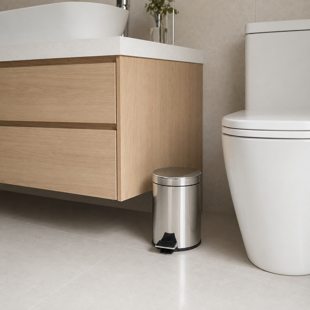 Lixeira Pedal 3L Inox Fechamento Slow Motion Kazalinda Lixeira Pedal 3L Inox Fechamento Slow Motion Kazalinda