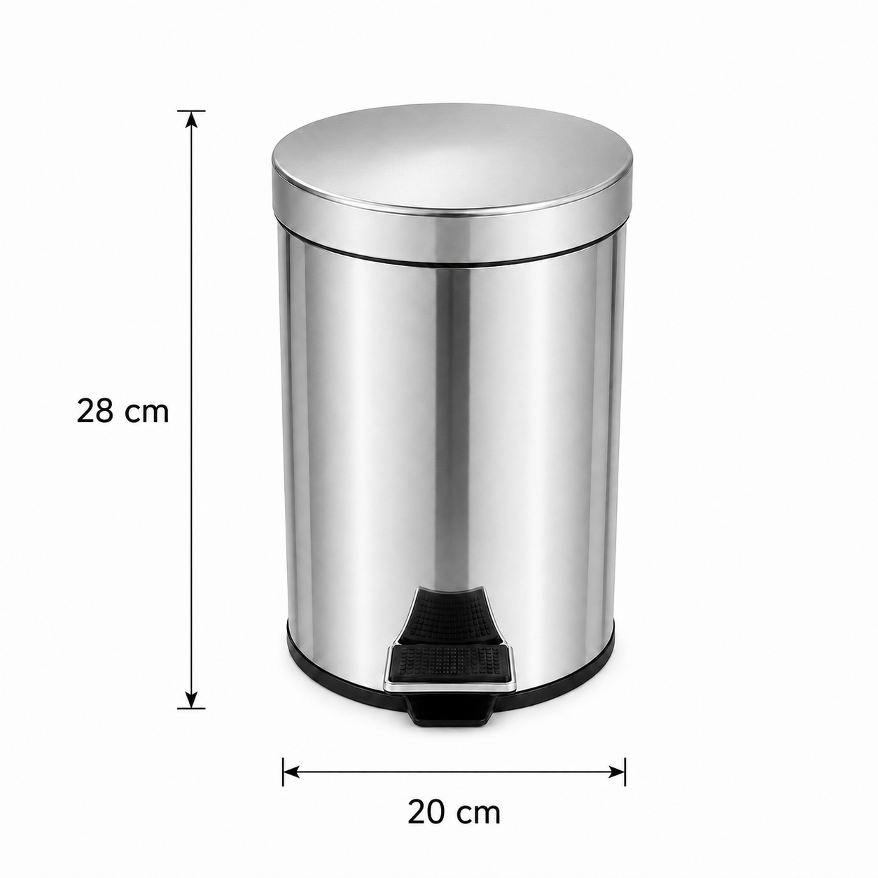Lixeira Pedal 5L Inox Fechamento Slow Motion Kazalinda Lixeira Pedal 5L Inox Fechamento Slow Motion Kazalinda