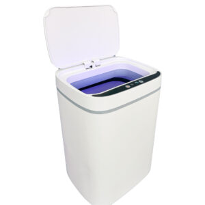 Lixeira Inteligente Automática Branca com Sensor e Led 13L