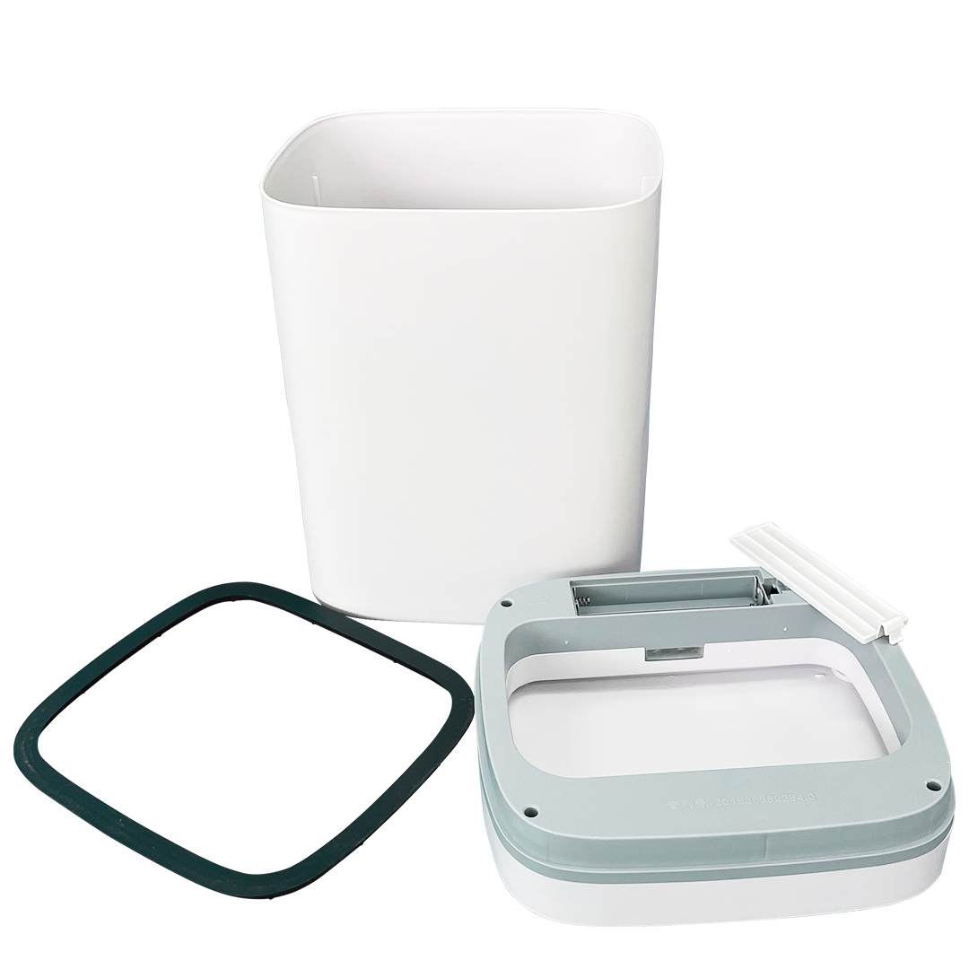 3225676 Lixeira Inteligente Automática Branca com Sensor e Led 13L