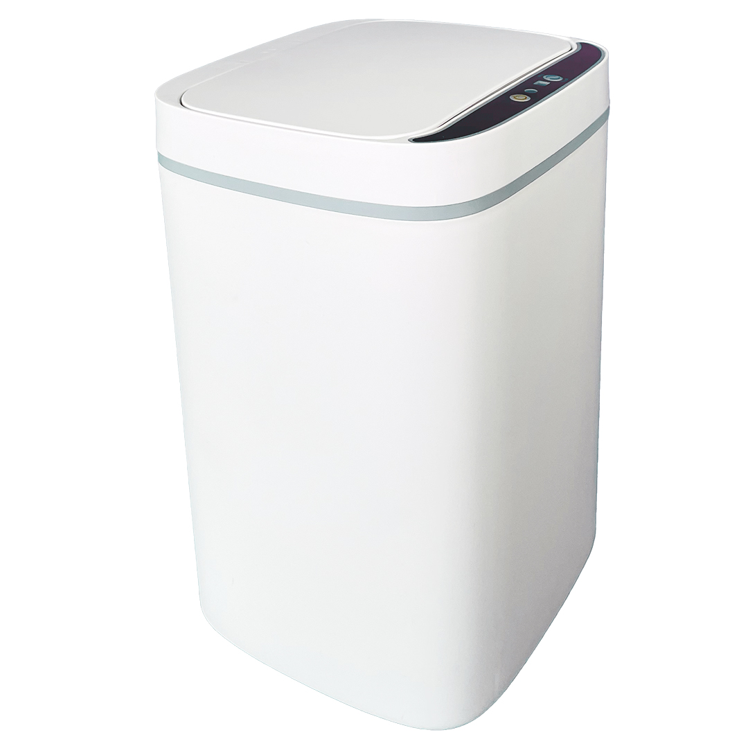 3225679 Lixeira Inteligente Automática Branca com Sensor e Led 13L