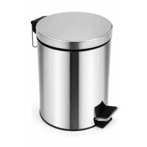 Lixeira Pedal 12L Inox Fechamento Slow Motion Kazalinda