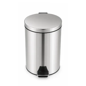 Lixeira Pedal 20L Inox Fechadura Slow Motion Kazalinda