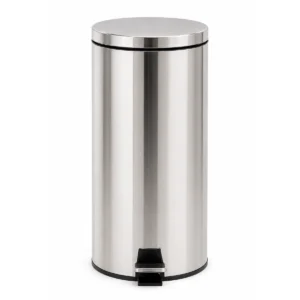 Lixeira Pedal 30L Inox Fechamento Slow Motion Kazalinda
