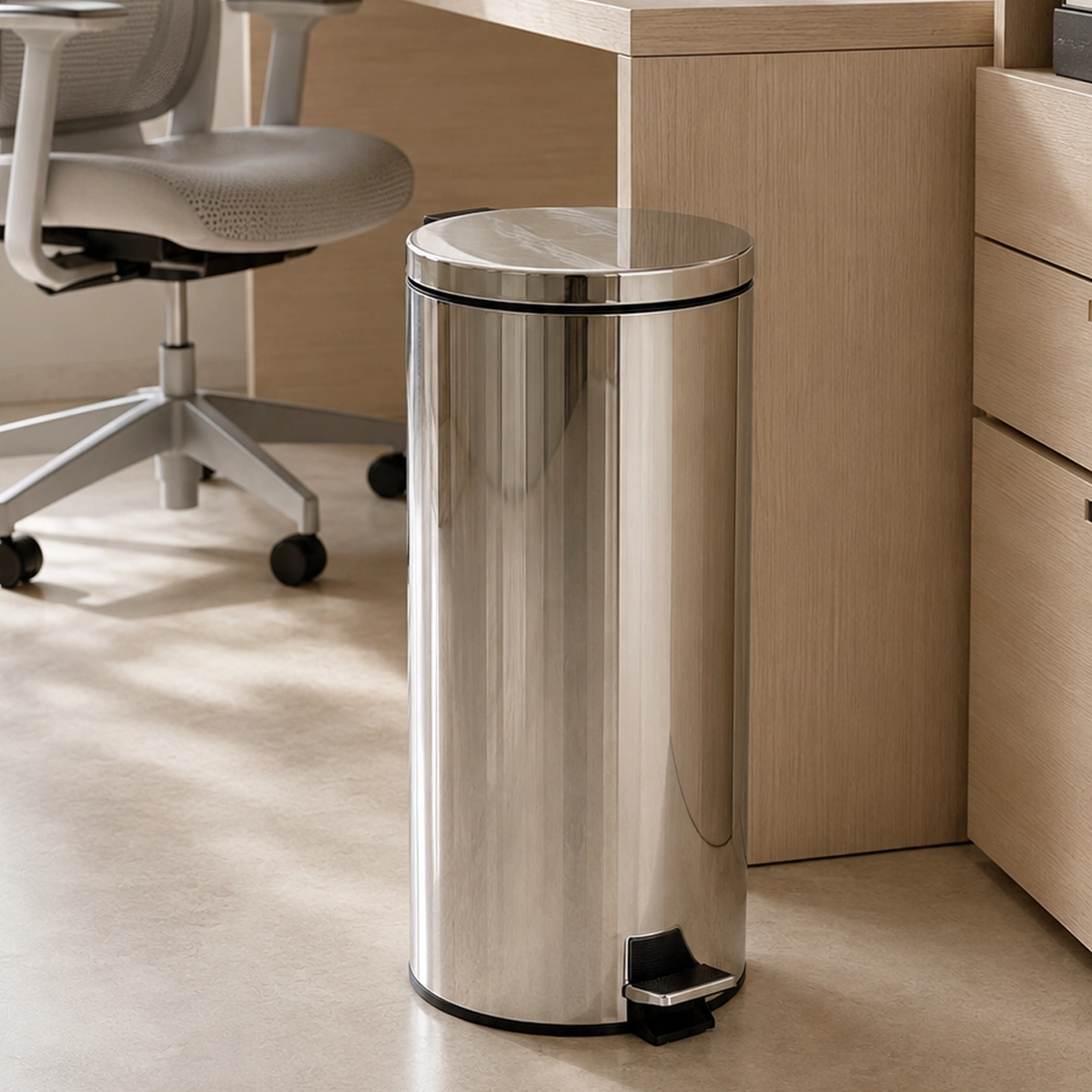 Lixeira Pedal 30L Inox Fechamento Slow Motion Kazalinda 3 Lixeira Pedal 30L Inox Fechamento Slow Motion Kazalinda