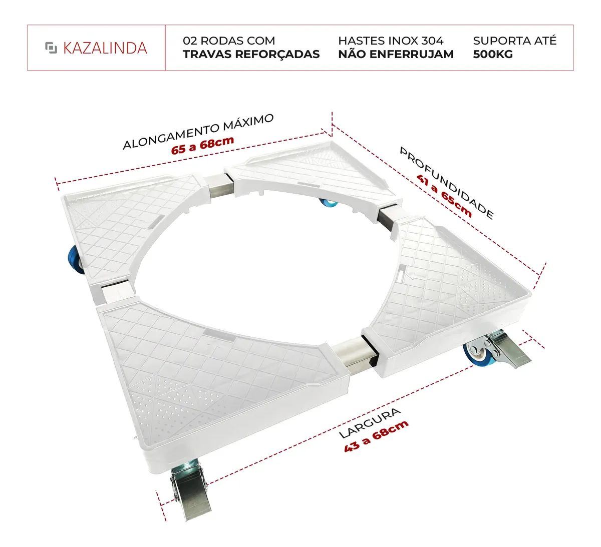Suporte Giratório para Eletrodomésticos Gira Fácil Kazalinda 8 Suporte Giratório para Eletrodomésticos Gira Fácil Kazalinda