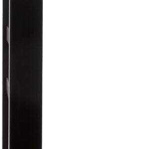 Toalheiro Térmico Grande Quadrado Preto Bivolt Timer Direito Kazalinda em aço inox com acabamento preto fosco e timer programável de até 24 horas