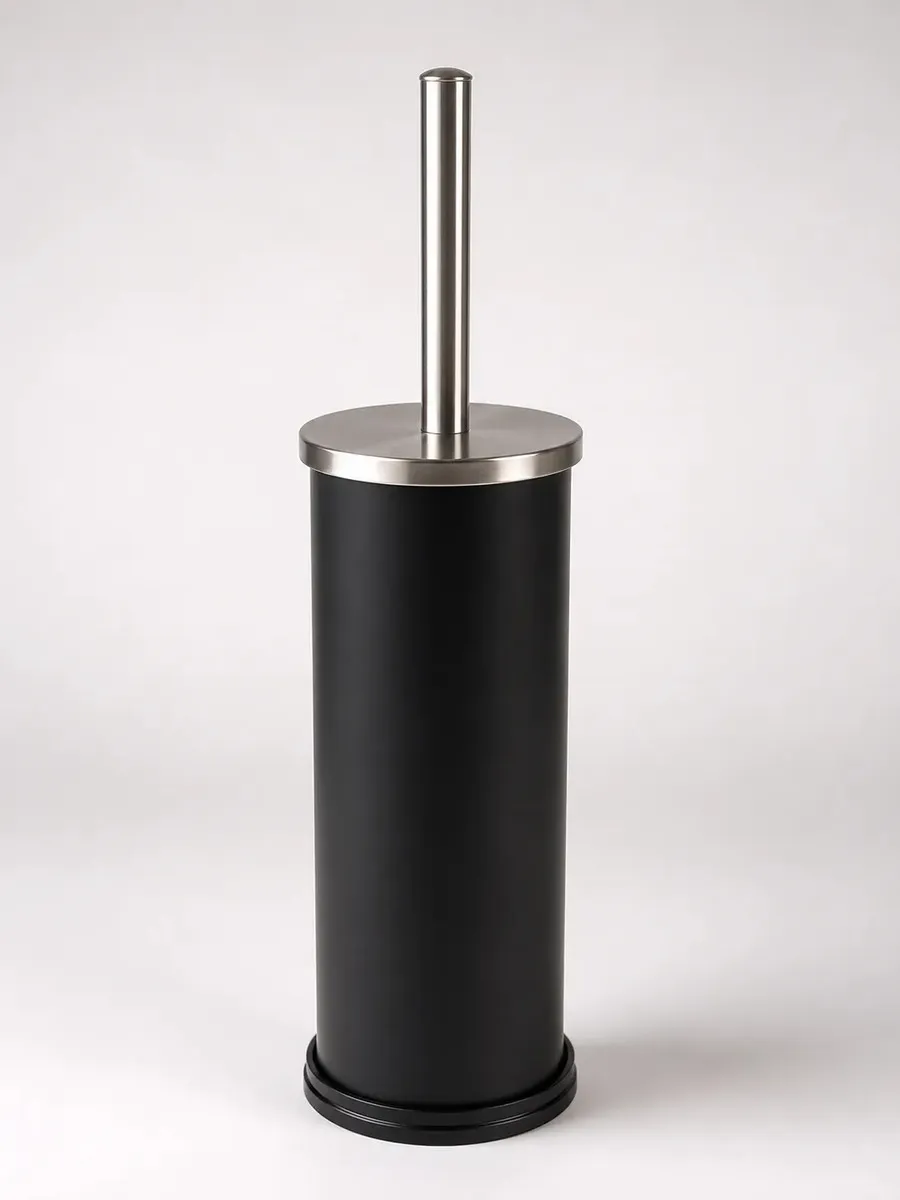 Escova Sanitaria com Suporte em Inox e Pintura Preta - Kazalinda 2 Escova Sanitaria com Suporte em Inox e Pintura Preta - Kazalinda - Banheiro Moderno e Higienico