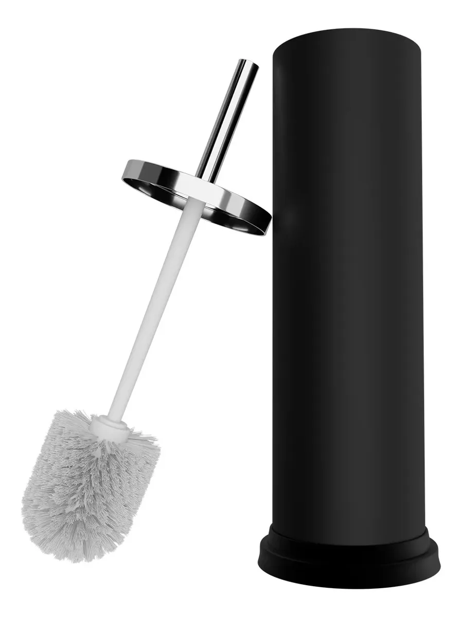 Escova Sanitaria com Suporte em Inox e Pintura Preta - Kazalinda 5 Escova Sanitaria com Suporte em Inox e Pintura Preta - Kazalinda - Banheiro Moderno e Higienico