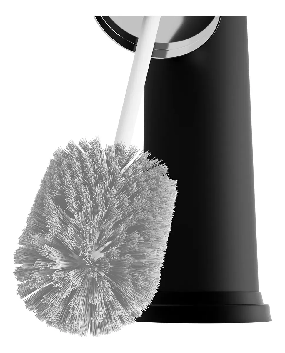 Escova Sanitaria com Suporte em Inox e Pintura Preta - Kazalinda 8 Escova Sanitaria com Suporte em Inox e Pintura Preta - Kazalinda - Banheiro Moderno e Higienico