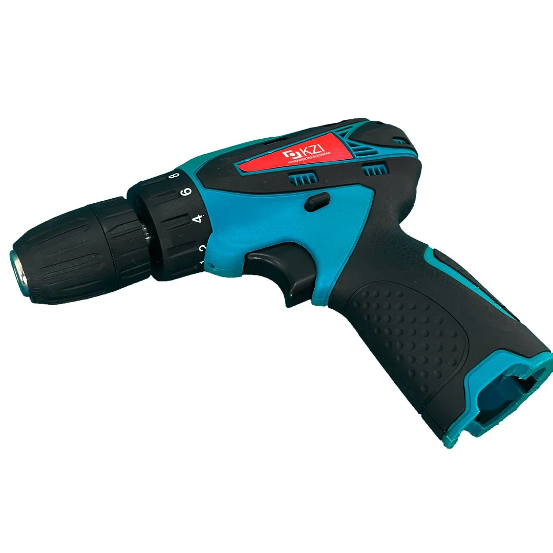 Parafusadeira 12V Sem Fio Profissional + 2 Baterias + Maleta Completa 45Nm 6 Parafusadeira e Furadeira 12V Bateria Extra 1300mAh 60Hz Kazalinda - Ferramenta Eletrica Profissional Compacta