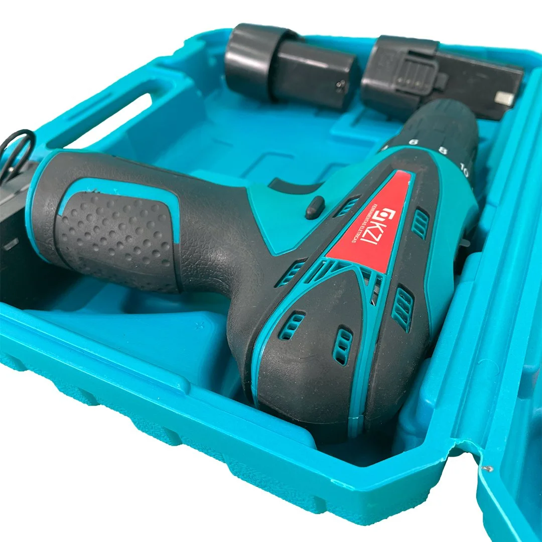 Parafusadeira 12V Sem Fio Profissional + 2 Baterias + Maleta Completa 45Nm 8 Parafusadeira e Furadeira 12V Bateria Extra 1300mAh 60Hz Kazalinda - Ferramenta Eletrica Profissional Compacta